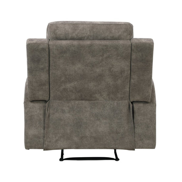 English Elm Reclining Microfiber Armchair with Pocket Coil Support for Casual Living Rooms B011P576167