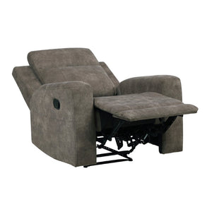 English Elm Reclining Microfiber Armchair with Pocket Coil Support for Casual Living Rooms B011P576167