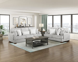 English Elm Sofa Channel Tufted Three Seater with Microfiber Corduroy Upholstery and Pocket Coil Cushions B011P576168