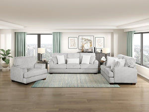 English Elm Sofa Channel Tufted Three Seater with Microfiber Corduroy Upholstery and Pocket Coil Cushions B011P576168