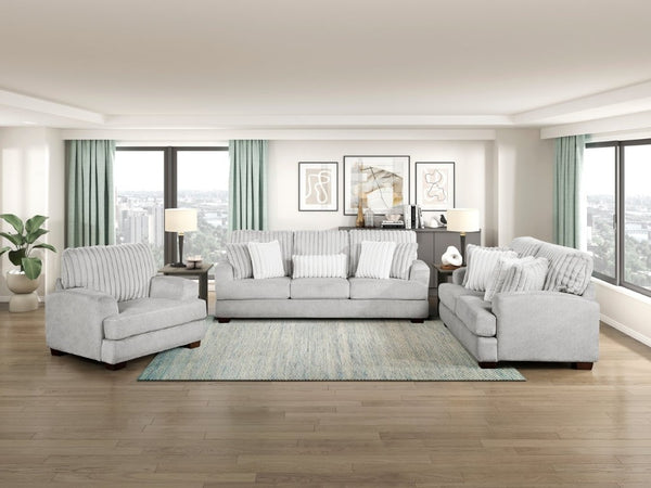 English Elm Sofa Channel Tufted Three Seater with Microfiber Corduroy Upholstery and Pocket Coil Cushions B011P576168
