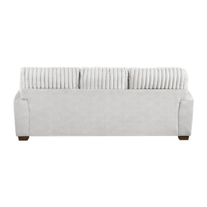 English Elm Sofa Channel Tufted Three Seater with Microfiber Corduroy Upholstery and Pocket Coil Cushions B011P576168