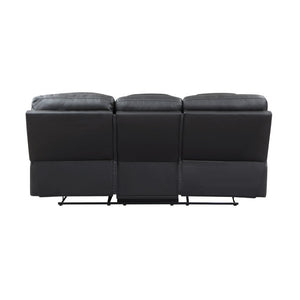 English Elm Power Lay Flat Reclining Sofa with Adjustable Headrests and USB Charging in Dove Gray Faux Leather Dark Gray B011P576171