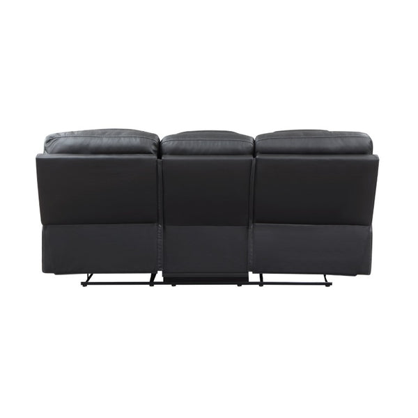 English Elm Power Lay Flat Reclining Sofa with Adjustable Headrests and USB Charging in Dove Gray Faux Leather Dark Gray B011P576171