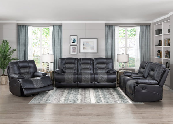 English Elm Swivel Glider Recliner with Diamond Stitched Faux Leather and Pocket Coil Seat Support B011P576173