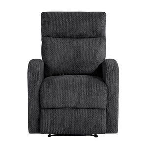 English Elm Reclining Wall Hugger Chair Microfiber Upholstered with Pocket Coil Support for Small Spaces B011P576176
