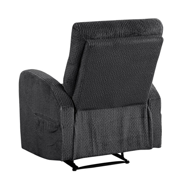 English Elm Reclining Wall Hugger Chair Microfiber Upholstered with Pocket Coil Support for Small Spaces B011P576176