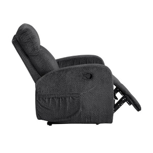 English Elm Reclining Wall Hugger Chair Microfiber Upholstered with Pocket Coil Support for Small Spaces B011P576176