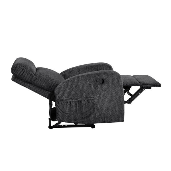 English Elm Reclining Wall Hugger Chair Microfiber Upholstered with Pocket Coil Support for Small Spaces B011P576176