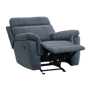 English Elm Glider Recliner Chair with Dual Motion Microfiber Upholstery for Family Room Comfort B011P576185
