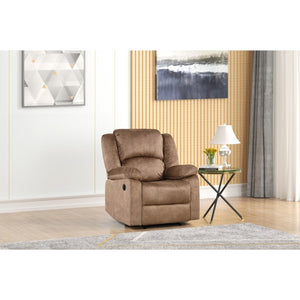 English Elm Fabric Power Recliner with Pillow Top Arms and Ear Back for Modern Living Rooms B011P576456