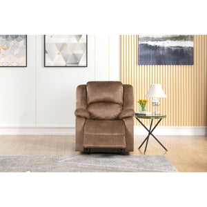 English Elm Fabric Power Recliner with Pillow Top Arms and Ear Back for Modern Living Rooms B011P576456