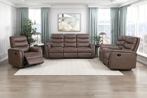 English Elm Modern Wall Hugger Recliner with Microfiber Upholstery and Pocket Coil Seating for Small Dens B011P577470