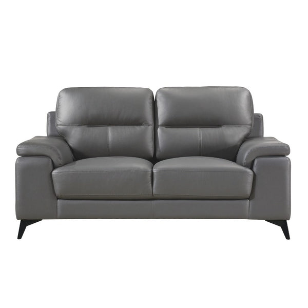 English Elm Love Seat Top Grain Leather Loveseat with Retro Profile and Pocket Coil Seating 66.75 inches B011P580712