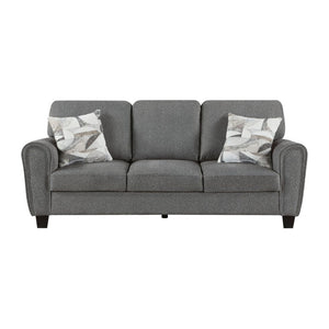 English Elm Sofa Deep Seated Chenille Upholstered Living Room Piece with Pocket Coil Support B011P580735