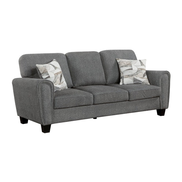 English Elm Sofa Deep Seated Chenille Upholstered Living Room Piece with Pocket Coil Support B011P580735