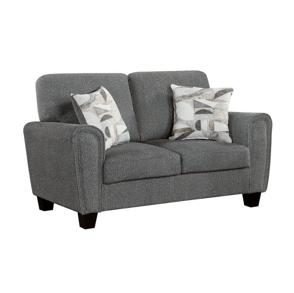 English Elm Love Seat Chenille Upholstered Two Sofa with Pocket Coil Support for Modern Rooms 62.5 x 37 x 37.5 inches B011P580736