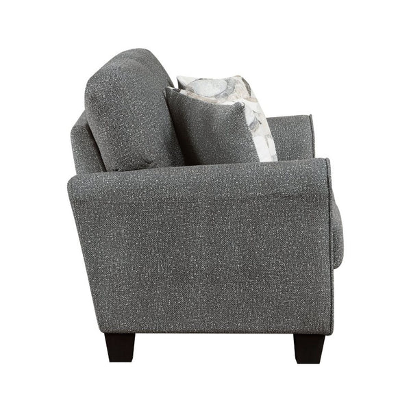 English Elm Love Seat Chenille Upholstered Two Sofa with Pocket Coil Support for Modern Rooms 62.5 x 37 x 37.5 inches B011P580736