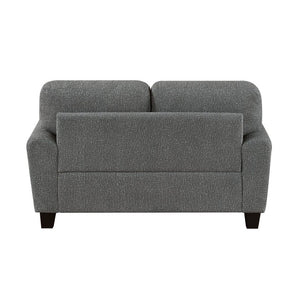 English Elm Love Seat Chenille Upholstered Two Sofa with Pocket Coil Support for Modern Rooms 62.5 x 37 x 37.5 inches B011P580736