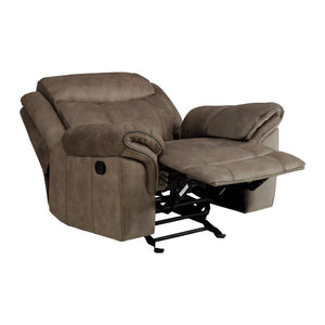 English Elm Glider Recliner with Pocket Coil Cushioning and Microfiber Upholstery for Living Rooms B011P580746
