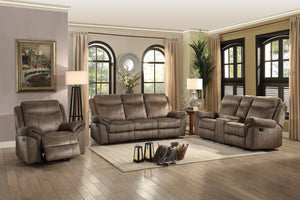 English Elm Glider Recliner with Pocket Coil Cushioning and Microfiber Upholstery for Living Rooms B011P580746