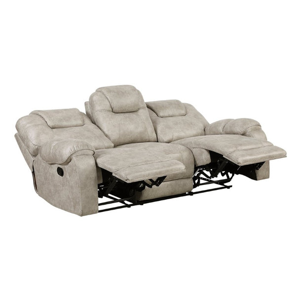 English Elm Sofa Mid-Century Velvet Upholstered with Walnut Legs and Pocket Coil Cushion Support Pewter Microfiber 87 L x 41 W x 41.5 H B011P580749