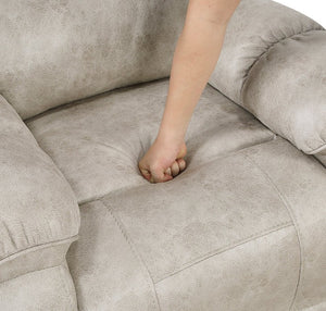 English Elm Sofa Mid-Century Velvet Upholstered with Walnut Legs and Pocket Coil Cushion Support Pewter Microfiber 87 L x 41 W x 41.5 H B011P580749