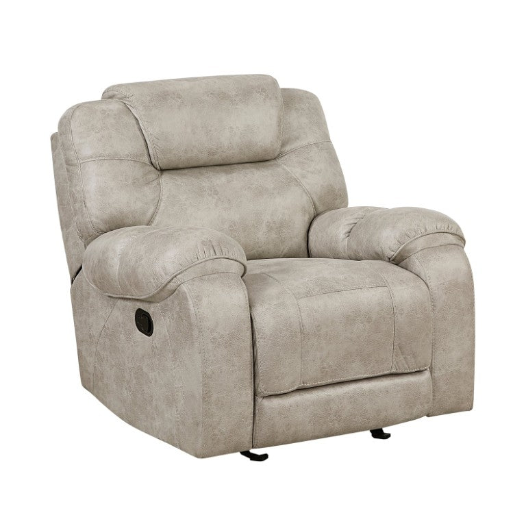 English Elm Glider Recliner with Pocket Coil Support and Microfiber Upholstery for Living Rooms B011P580751