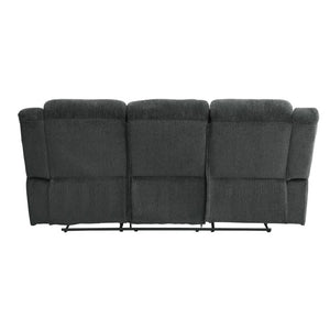 English Elm Sofa Mid-Century Velvet Upholstered with Walnut Legs and Pocket Coil Cushion Support Charcoal Grey Solid Wood 88 L x 40 W x 40 H B011P580752