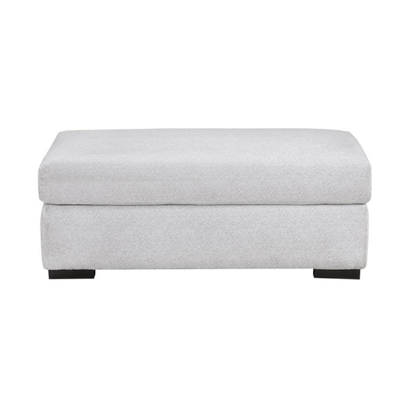 English Elm Ottoman Oversized Microfiber Pocket Coil Seating Accent for Living Room or Den Gray Microfiber B011P580769
