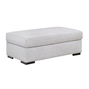 English Elm Ottoman Oversized Microfiber Pocket Coil Seating Accent for Living Room or Den Gray Microfiber B011P580769