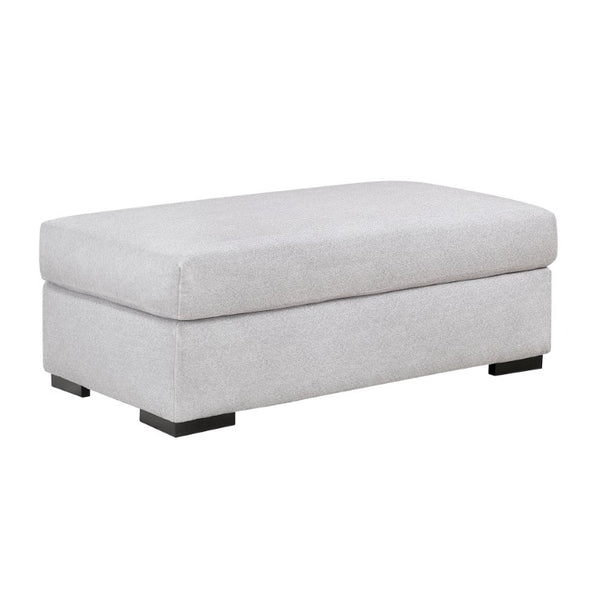 English Elm Ottoman Oversized Microfiber Pocket Coil Seating Accent for Living Room or Den Gray Microfiber B011P580769