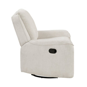 English Elm Swivel Recliner Chair Chenille Upholstered with 360 Degree Base for Living Room Comfort B011P580770