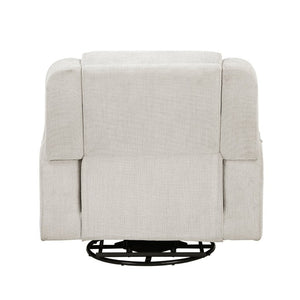 English Elm Swivel Recliner Chair Chenille Upholstered with 360 Degree Base for Living Room Comfort B011P580770