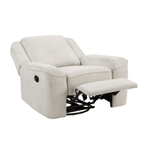 English Elm Swivel Recliner Chair Chenille Upholstered with 360 Degree Base for Living Room Comfort B011P580770