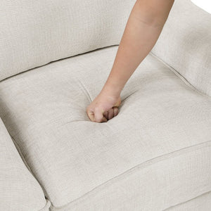 English Elm Swivel Recliner Chair Chenille Upholstered with 360 Degree Base for Living Room Comfort B011P580770