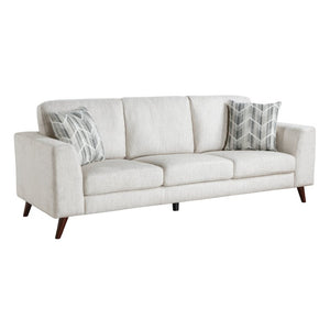 English Elm Power Reclining Sofa with Massage Heated Seating Wireless Charging and Wall Hugger Design Silver Chenille B011P580772