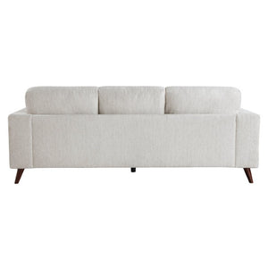 English Elm Power Reclining Sofa with Massage Heated Seating Wireless Charging and Wall Hugger Design Silver Chenille B011P580772