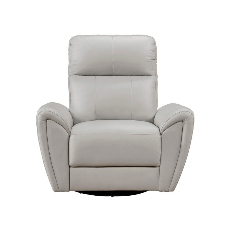 English Elm Swivel Glider Accent Chair Top Grain Leather Low Profile Modern Living Room Seat B011P580774
