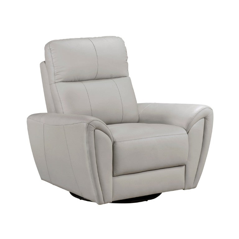 English Elm Swivel Glider Accent Chair Top Grain Leather Low Profile Modern Living Room Seat B011P580774