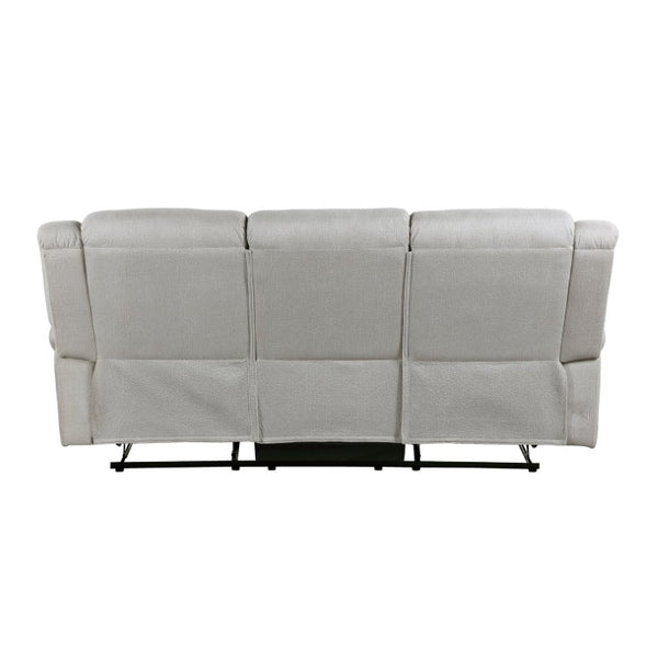 English Elm Double Reclining Sofa Microfiber Upholstered with Nailhead Trim for Transitional Living Rooms B011P580778