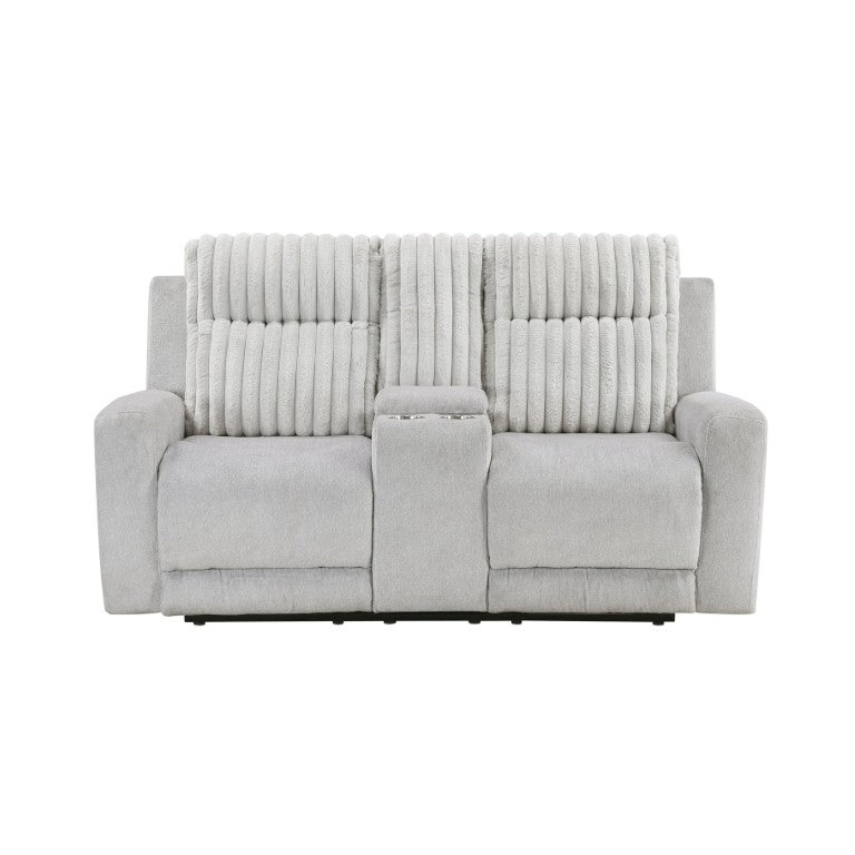 English Elm Double Reclining Loveseat with Center Console Corduroy Microfiber Media Room Seating B011P580793
