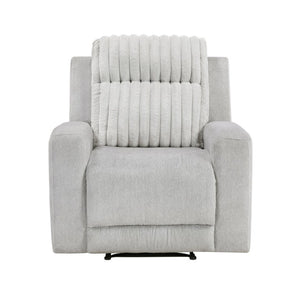 English Elm Reclining Chair with Dual Fabric Corduroy Microfiber Upholstery for Living Room Comfort B011P580794