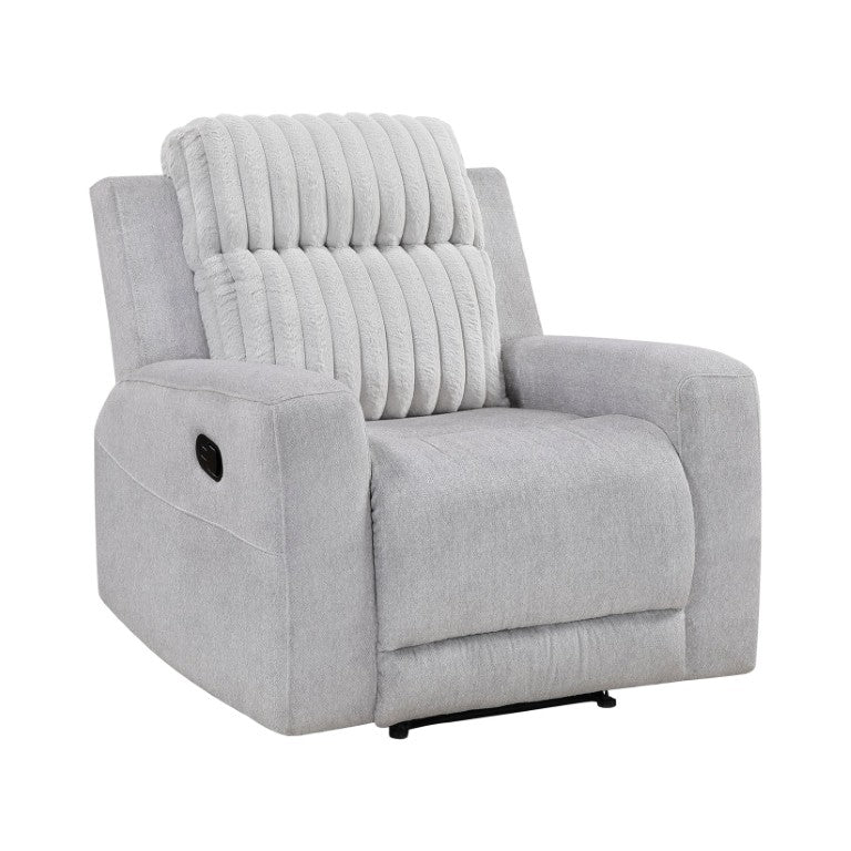 English Elm Reclining Chair with Dual Fabric Corduroy Microfiber Upholstery for Living Room Comfort B011P580794