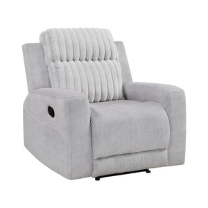 English Elm Reclining Chair with Dual Fabric Corduroy Microfiber Upholstery for Living Room Comfort B011P580794