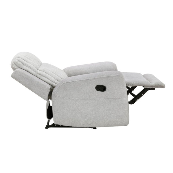 English Elm Reclining Chair with Dual Fabric Corduroy Microfiber Upholstery for Living Room Comfort B011P580794