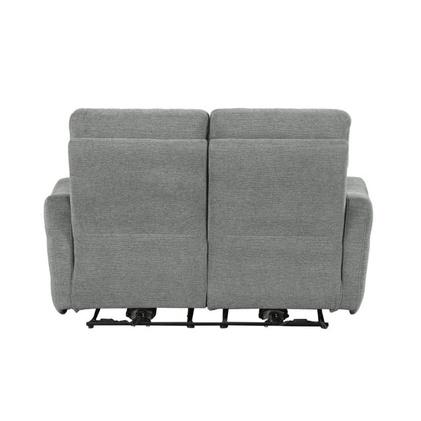 English Elm Power Reclining Loveseat Lay Flat Chenille Upholstered Sofa with USB Charging Ports B011P580799
