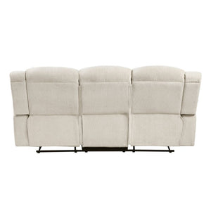 English Elm Double Reclining Sofa Chenille Upholstered with Nailhead Trim and Pocket Coil Support B011P580803