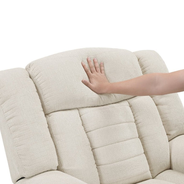 English Elm Double Reclining Sofa Chenille Upholstered with Nailhead Trim and Pocket Coil Support B011P580803