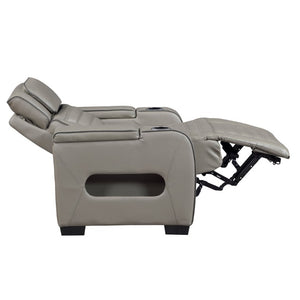English Elm Power Reclining Home Theater Chair Top Grain Leather with Heat Massage and LED B011P580817